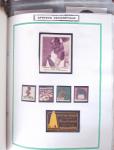 1900-50env. Très belle collection de vignettes des colonies avec surtout vignettes de propagande de différentes colonies, à noter Somalie, épreuves du Congo, Centenaire du Gabon, Maroc, etc., remarquable