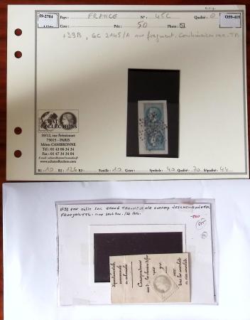1854-1936, Sélection de bonnes valeurs sur cartes de