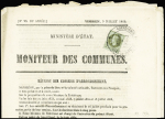 N°25 1c Lauré oblitéré par un cachet "CONFERENCE DE