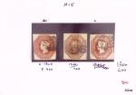 1840-80, Six stockcards with a selection of better values including Yvert numbers states below
