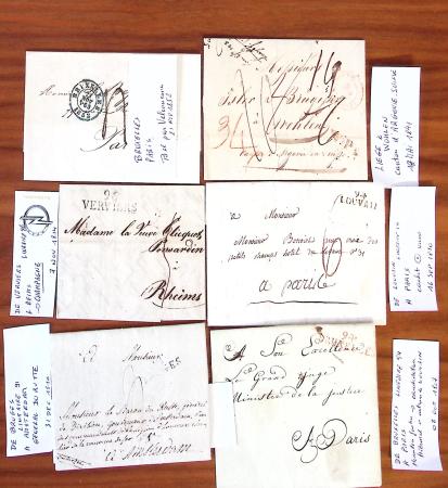 1683-1852, Sélection de +20 lettres surtout en provenance