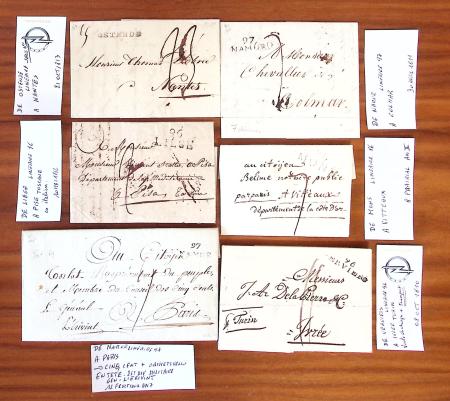 1683-1852, Sélection de +20 lettres surtout en provenance