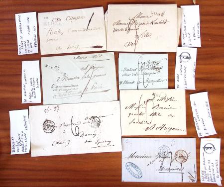1683-1852, Sélection de +20 lettres surtout en provenance