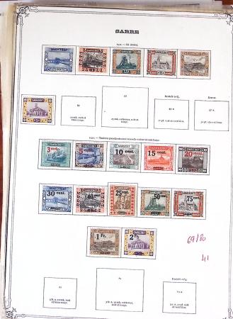1920-1959, Collection surtout de timbres neufs * de
