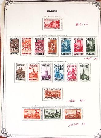 1920-1959, Collection surtout de timbres neufs * de