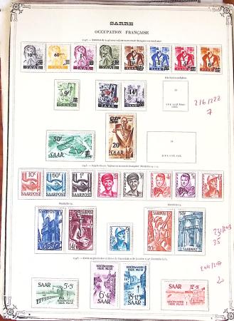 1920-1959, Collection surtout de timbres neufs * de