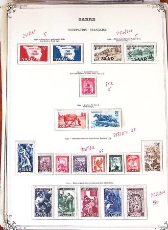 1920-1959, Collection surtout de timbres neufs * de