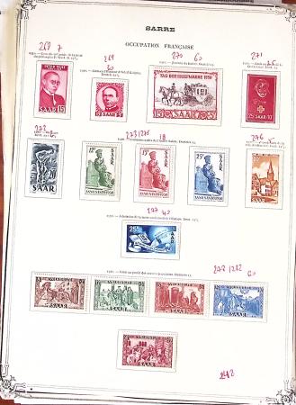 1920-1959, Collection surtout de timbres neufs * de