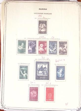 1920-1959, Collection surtout de timbres neufs * de