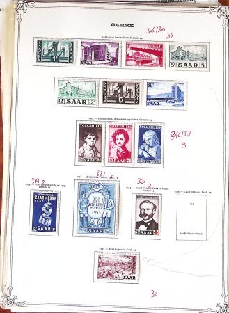 1920-1959, Collection surtout de timbres neufs * de