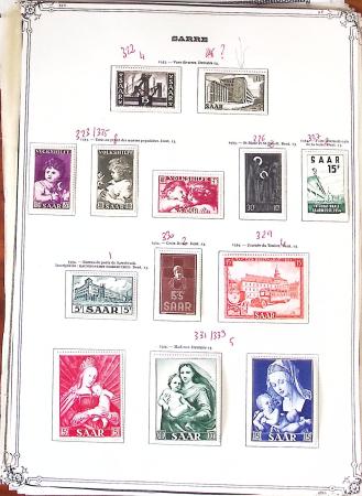 1920-1959, Collection surtout de timbres neufs * de