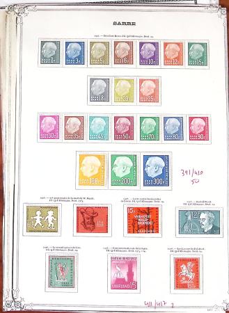 1920-1959, Collection surtout de timbres neufs * de