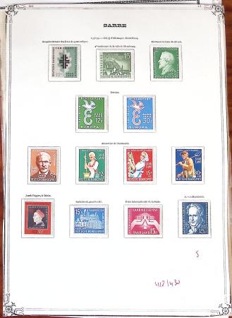 1920-1959, Collection surtout de timbres neufs * de
