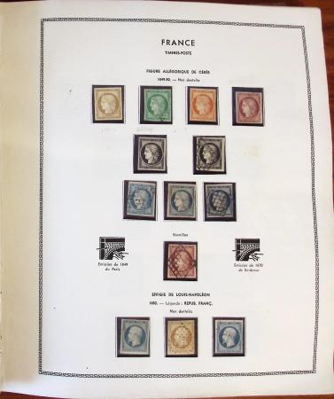 1849-1960, Solide collection de France bien fournie