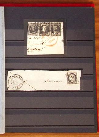 1849 Excellente collection sur le 20c NOIR avec