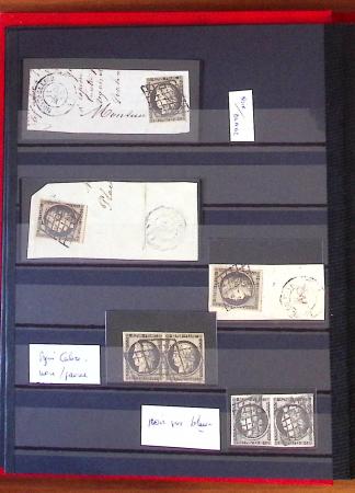 1849 Excellente collection sur le 20c NOIR avec