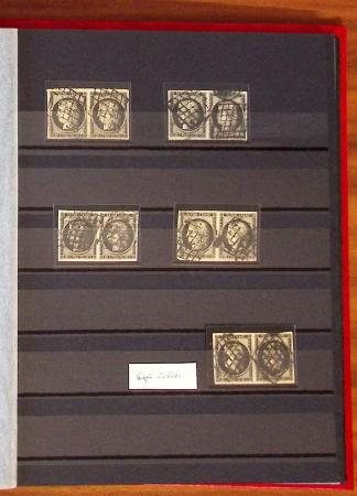 1849 Excellente collection sur le 20c NOIR avec