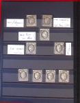 1849 Excellente collection sur le 20c NOIR avec