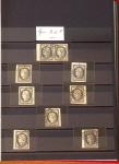 1849 Excellente collection sur le 20c NOIR avec