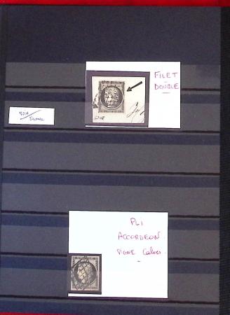 1849 Excellente collection sur le 20c NOIR avec
