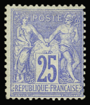N°68 25c outremer, type I, neuf sans gomme, TB, R.