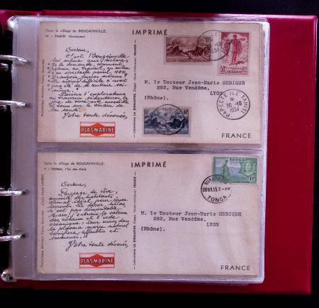 1951-1963, 126 Cartes publicitaires envoyées au médecins