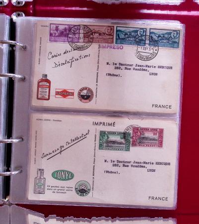 1951-1963, 126 Cartes publicitaires envoyées au médecins