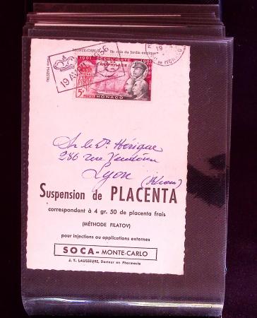 1951-1963, 126 Cartes publicitaires envoyées au médecins