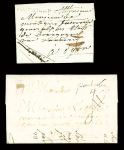 Pontarlier :  6 lettres avec MP : "Pontarlier" manuscrites (ind 14 - L1 - 3 pièces) L n°3 (1784 - ind 10), L n°2 (ind 12 - 1776) et  L n°3A (ind 10). TB
