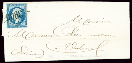 BOUCHES-DU-RHONE GC 3905 sur n°14 sur lettre avec