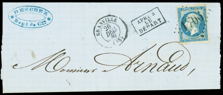 MANCHE GC 1706 sur n°14 sur lettre avec CàD T15 de