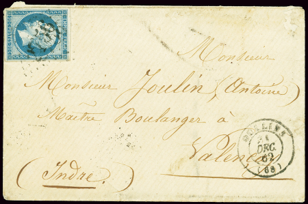 RHONE GC 2756 sur n°14 sur lettre avec CàD T15 de