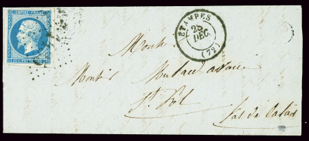 SEINE-ET-OISE GC 1435 sur n°14 sur lettre avec CàD