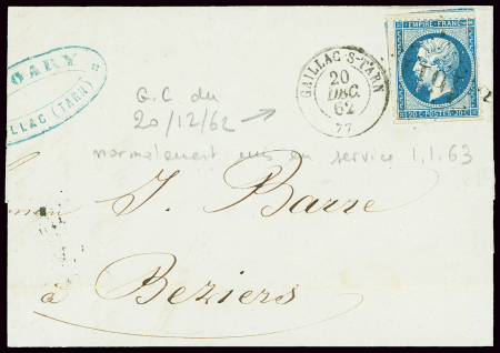 TARN GC 1611 sur n°14 sur lettre avec CàD T15 de