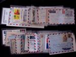 363 plis d'Océanie et Polynésie : entiers postaux toutes époques, Daguins, oblitérations classées par iles, poste aux armées, premiers vols, FDC et carte maximum. Bel ensemble à voir