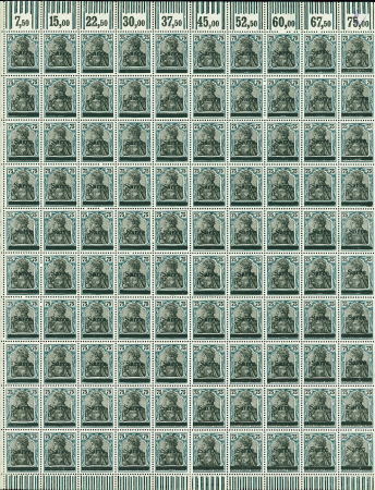 1920, First issues, plates I and II, important holding