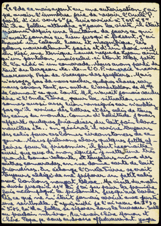 Entier carte postale 15 PF Hitler OBL Konigshutte (1943) écrite par un travailleur français avec griffe rouge "Lager F. Franz. Zivilarbeiterpost". TB