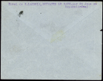 N°517 OBL St Jean en Royans Drome (21.9.43) sur lettre pour Ajaccio avec griffe noire encadrée "retour à l'envoyeur relations suspendues". TB