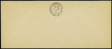 3 env. recommandées format américain AFF divers Pétain et Mercure OBL Pornichet (3.5.45 - 21.4.45 - 7.4.45). TB