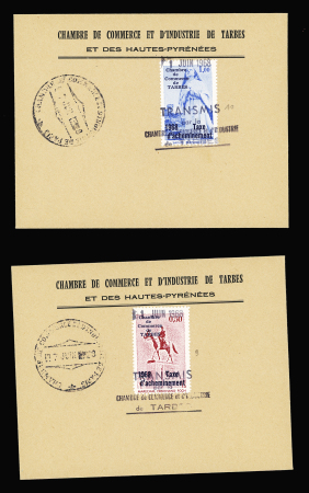 N°9, Tarbes OBL 1.6.1968, répartis sur 2 lettres, TB.