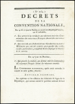 11 DECRETS sous LA REVOLUTION relatifs à l'Organisation de la GENDARMERIE NATIONALE: indemnités des jours de garde, nouvelles Compagnies gendarmes à pied 17 août 1792, gendarmes préposés à la garde des détenus é