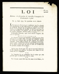 11 DECRETS sous LA REVOLUTION relatifs à l'Organisation de la GENDARMERIE NATIONALE: indemnités des jours de garde, nouvelles Compagnies gendarmes à pied 17 août 1792, gendarmes préposés à la garde des détenus é