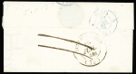 Lettre avec cursive "54 Pontscorf" + T13