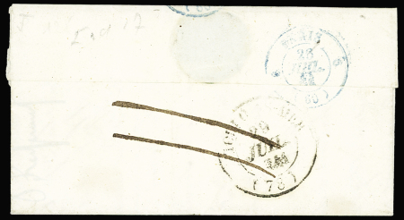Lettre avec cursive "54 Pontscorf" + T13