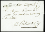 Lettre avec MP "54 Leportlouis" (1792), 