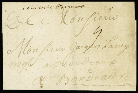 La Roche-Bernard : marque manuscrite : D
