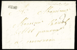 MORBIHAN Marque manuscrite "De Pontscorff" + marq