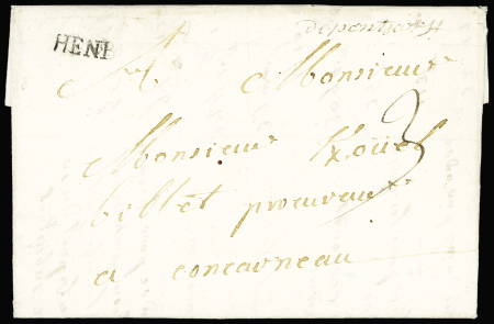 MORBIHAN Marque manuscrite "De Pontscorff" + marq