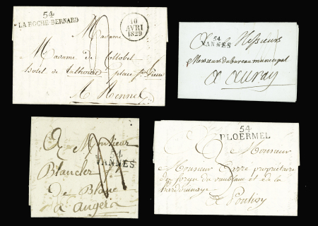 23 marques postales du Morbihan au 19ème