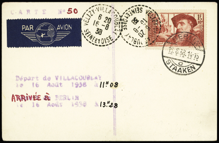 N°384 OBL CAD pointillé "Vélizy - Villac